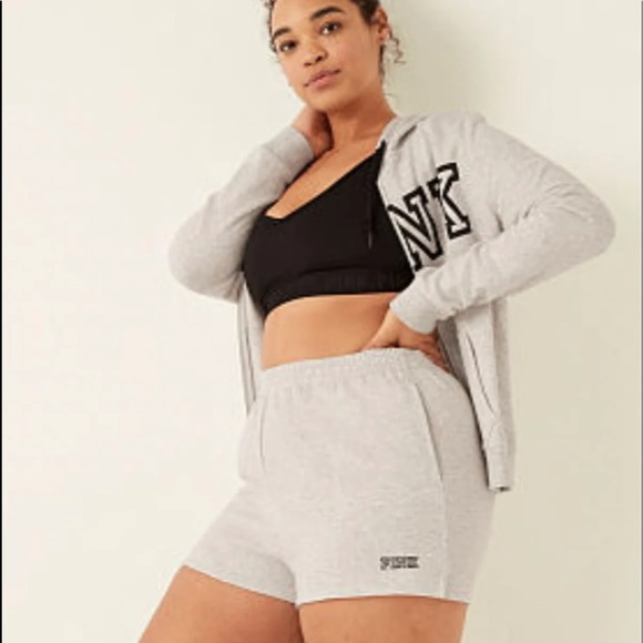 Vs pink high waist campus short long sleeve tee